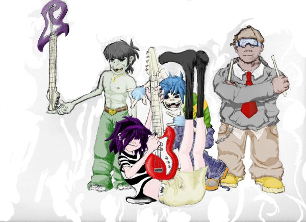 Стикеры гориллаз