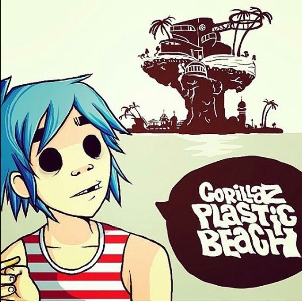 2d гориллаз черно белый