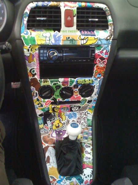 Наклейки в салон автомобиля