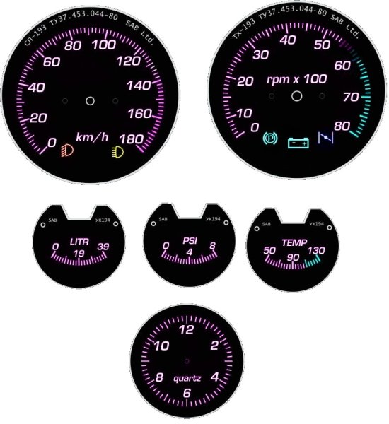 Шкалы приборной панели ВАЗ 2106
