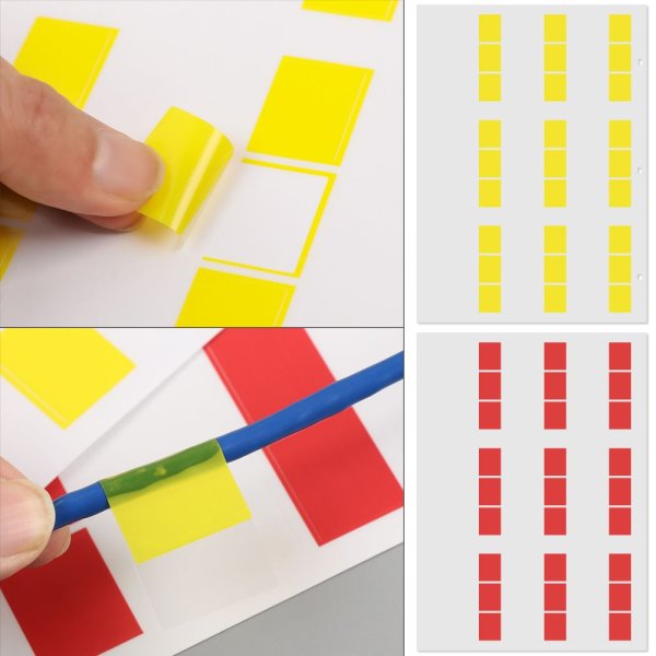 Бирки самоклеящиеся для проводов маркировочные