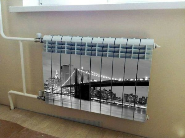 Экран для биметаллических радиаторов отопления