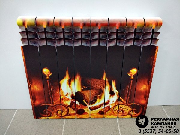 Батарея в виде камина