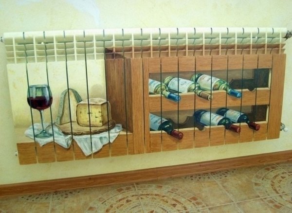 Разрисованные батареи отопления