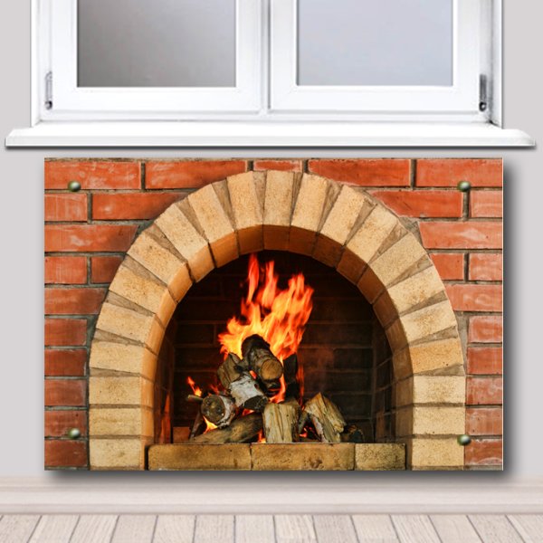 Батарея в виде камина