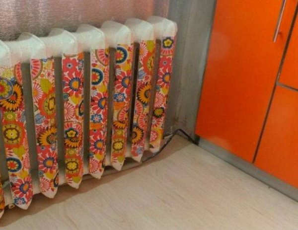 Декупаж батареи отопления