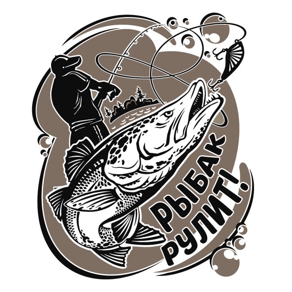 Логотип рыбалка