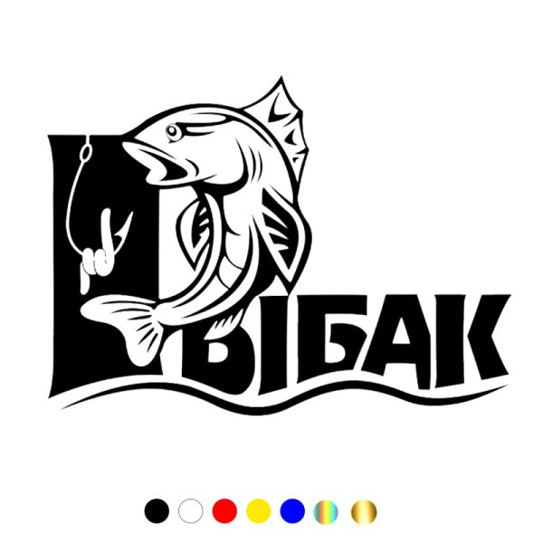 Наклейки на авто рыба