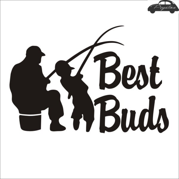 Наклейка на авто Рыбак