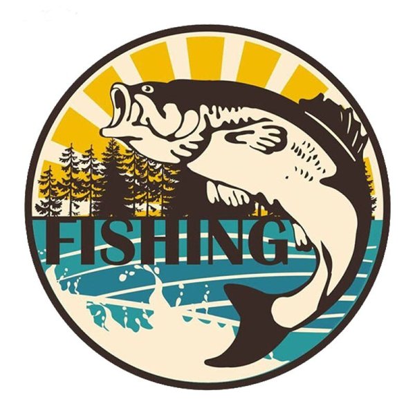 Трафарет рыбака