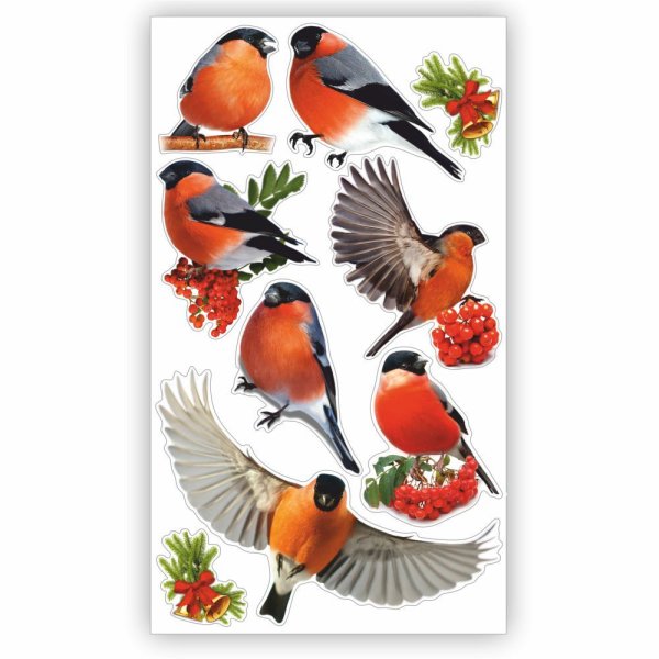 Снегирь стикер