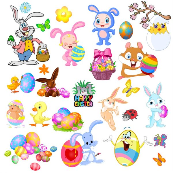 Наклейки для распечатки на Пасху