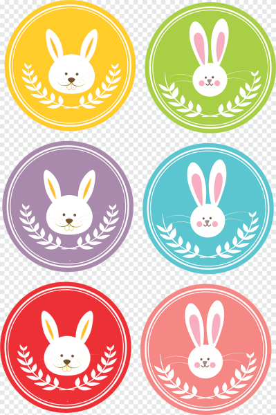 Наклейки "пасхальные яйца"