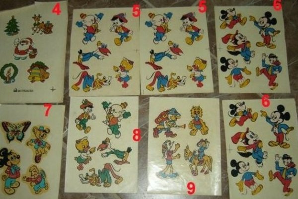 Советские переводные наклейки