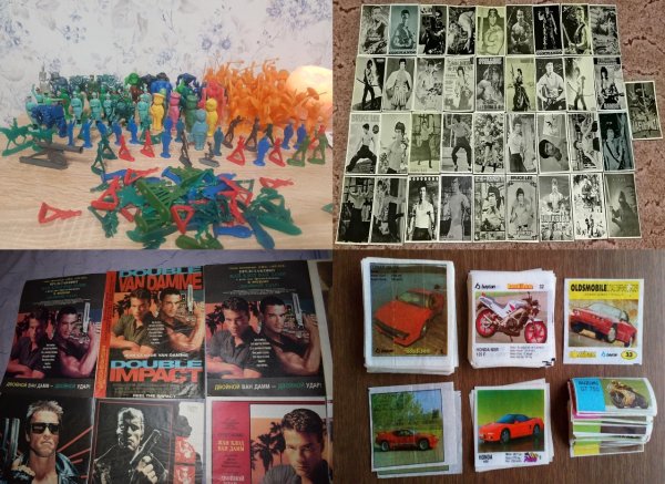 Наклейки с героями боевиков 90-х