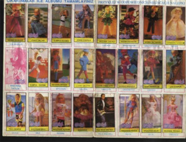 Кукла Синди 90-х наклейки