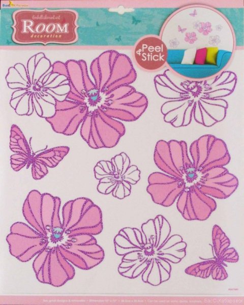 Наклейки рум декор цветы