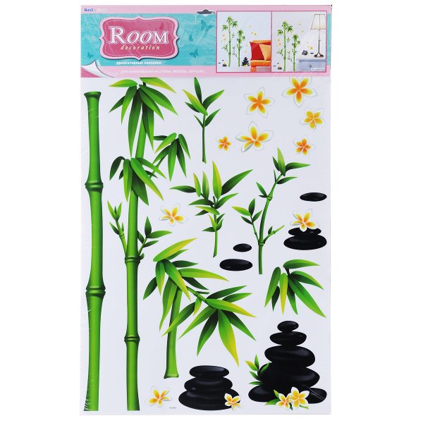 Наклейки на стену бамбук