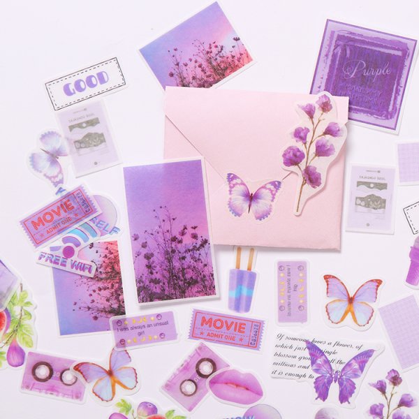 Сиреневые наклейки