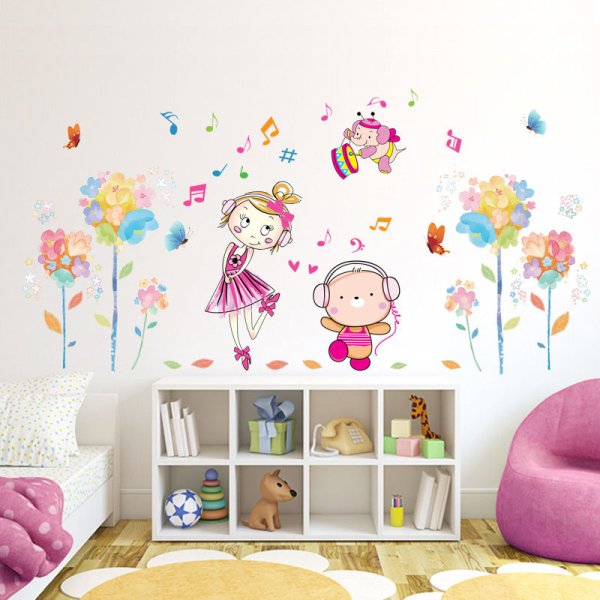 Декор стен в детском саду