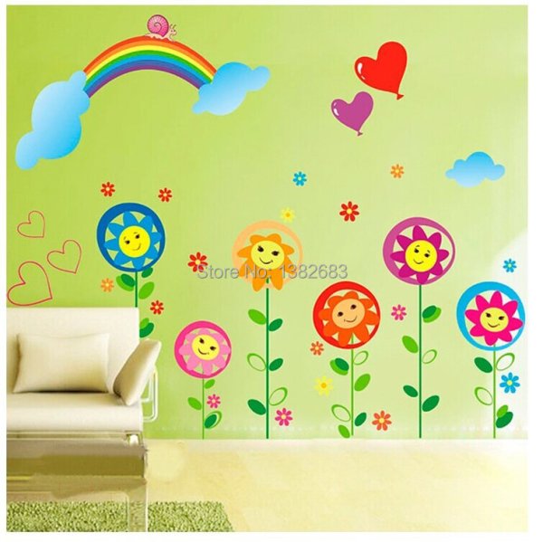 Украшение стен в детском саду