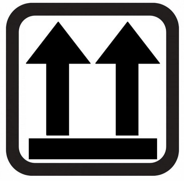 Манипуляционные знаки стрелка вверх