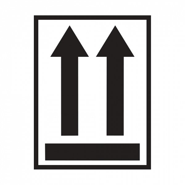 Наклейка верх на коробку