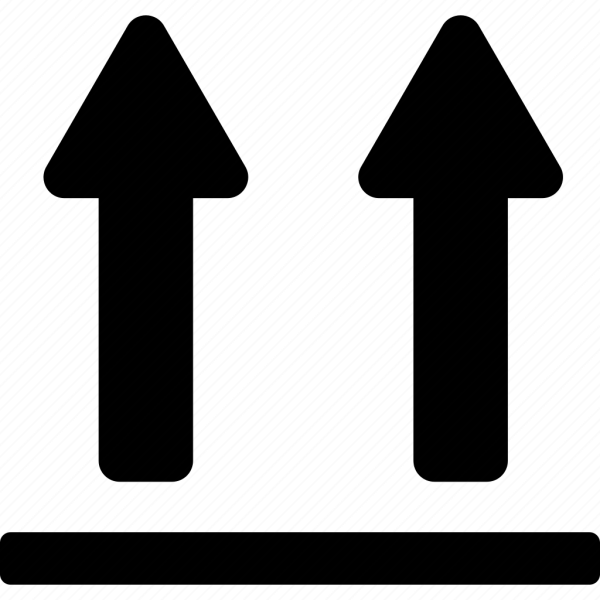 Манипуляционные знаки стрелка вверх