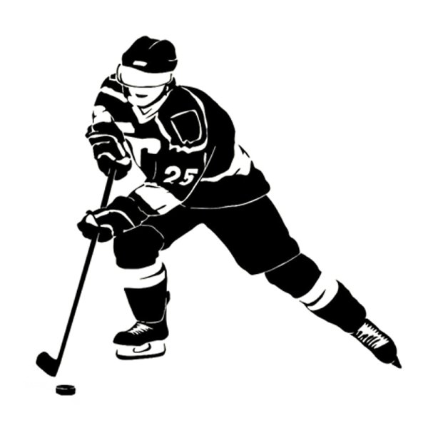 Хоккеист рисунок