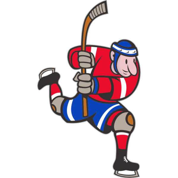 Хоккеист мультяшный