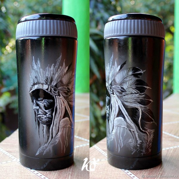 Термокружка с надписью