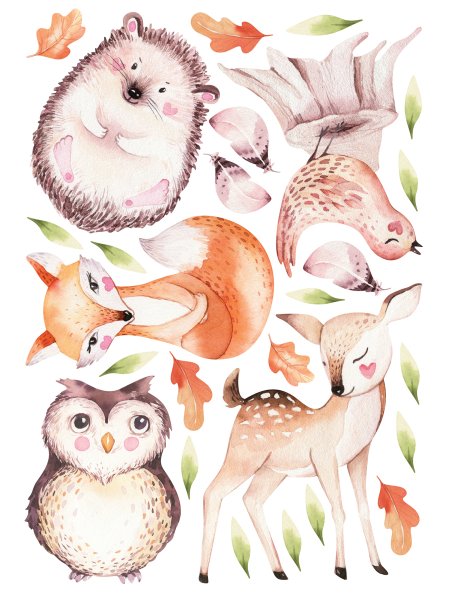 Акварельные зверюшки