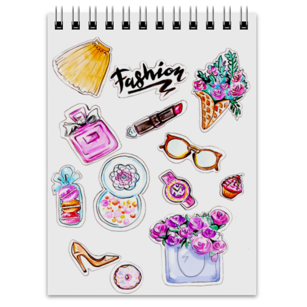 Стикеры для распечатки Акварельные