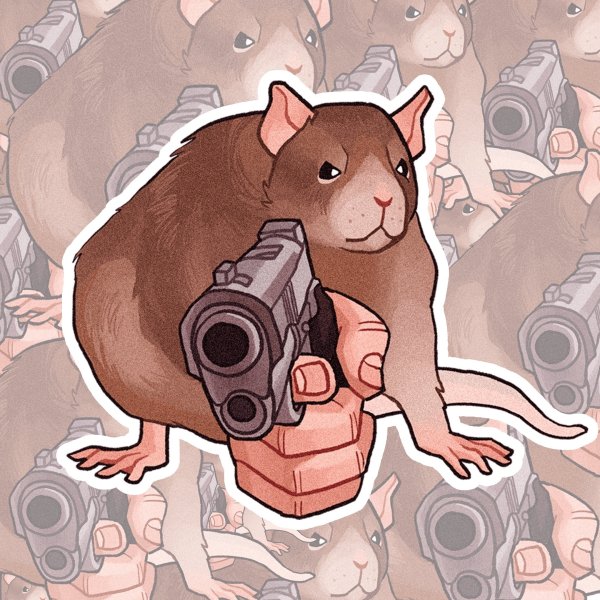 Стикеры с крыской