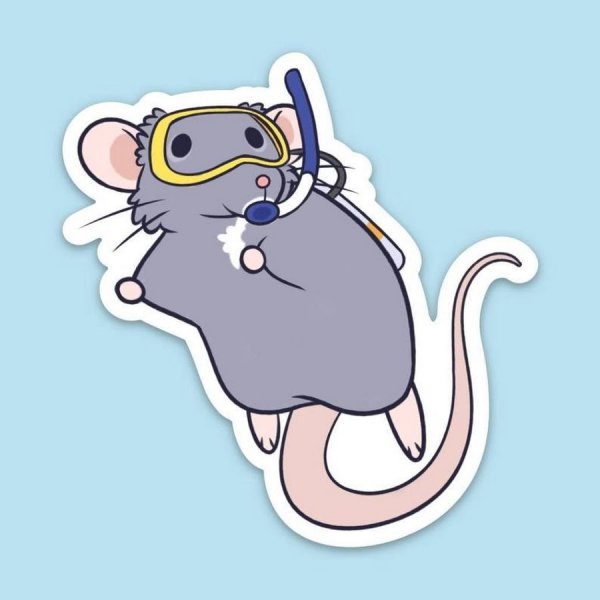 Наклейки крысы