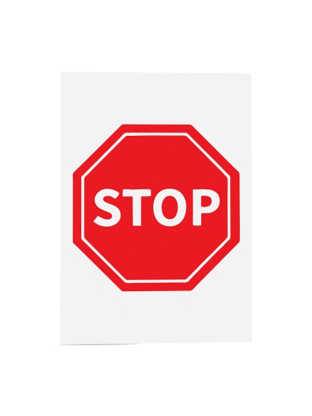 Наклейка на авто так стоп