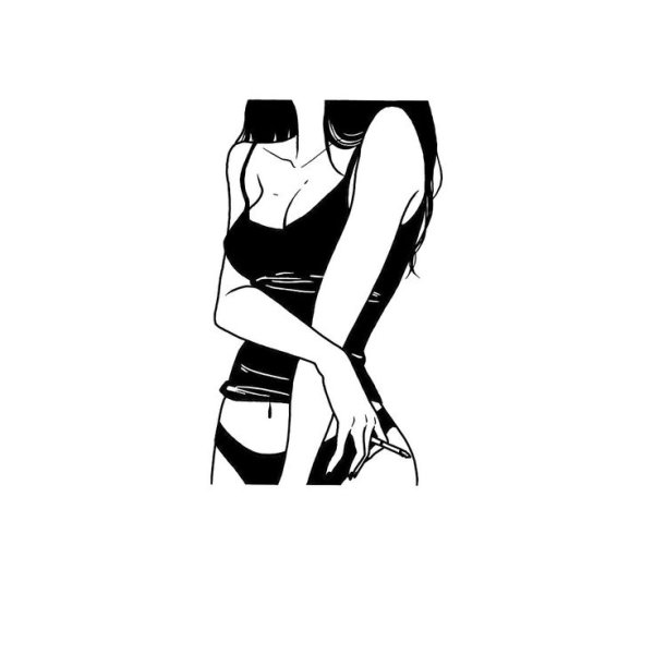 Девушка эскиз Минимализм