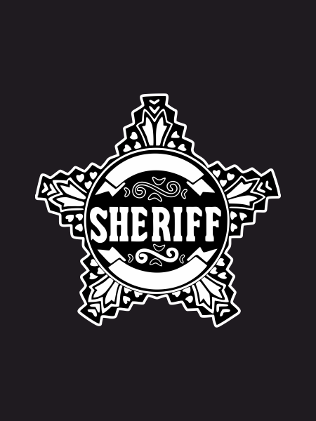 Наклейка Шериф на авто