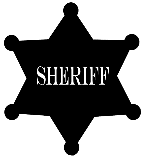 Наклейка Sheriff на авто