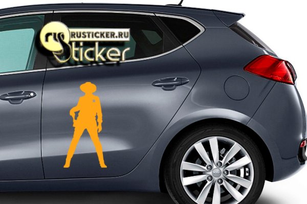 Шериф наклейка квадратная