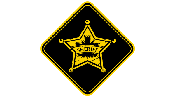 Наклейка Sheriff на авто