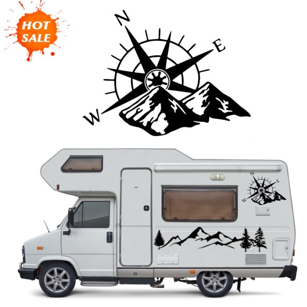 Виниловые наклейки на автодом