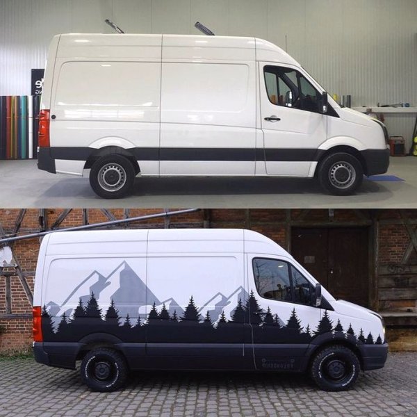 Наклейки на фургон Мерседес Спринтер