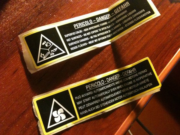 Наклейки под капот