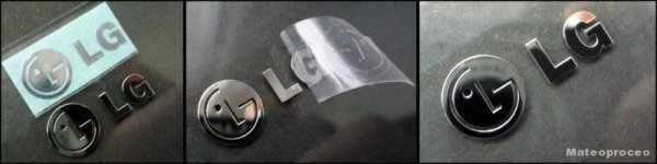 Наклейка с логотипом LG