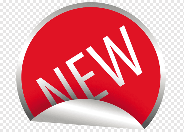 Значок New на прозрачном фоне