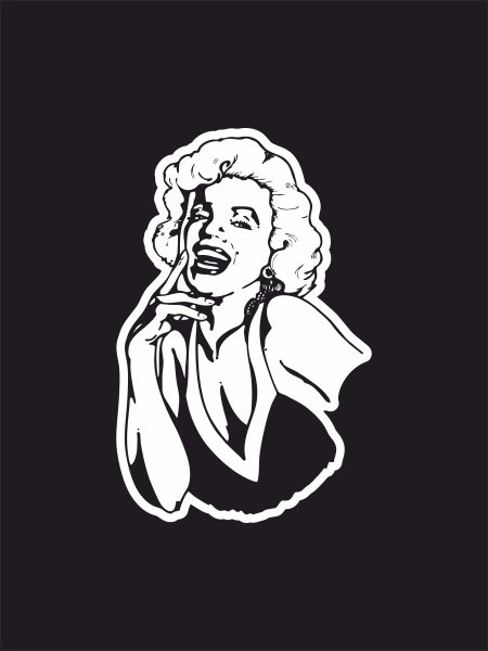 Мэрилин Монро стикер