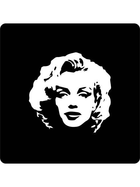 Портрет Мэрилин Монро силуэт