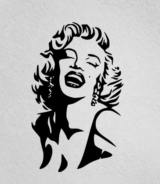 Маникюр наклейки Мерлин Монро