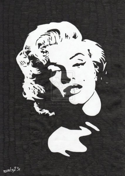 Силуэт Мэрилин Монро